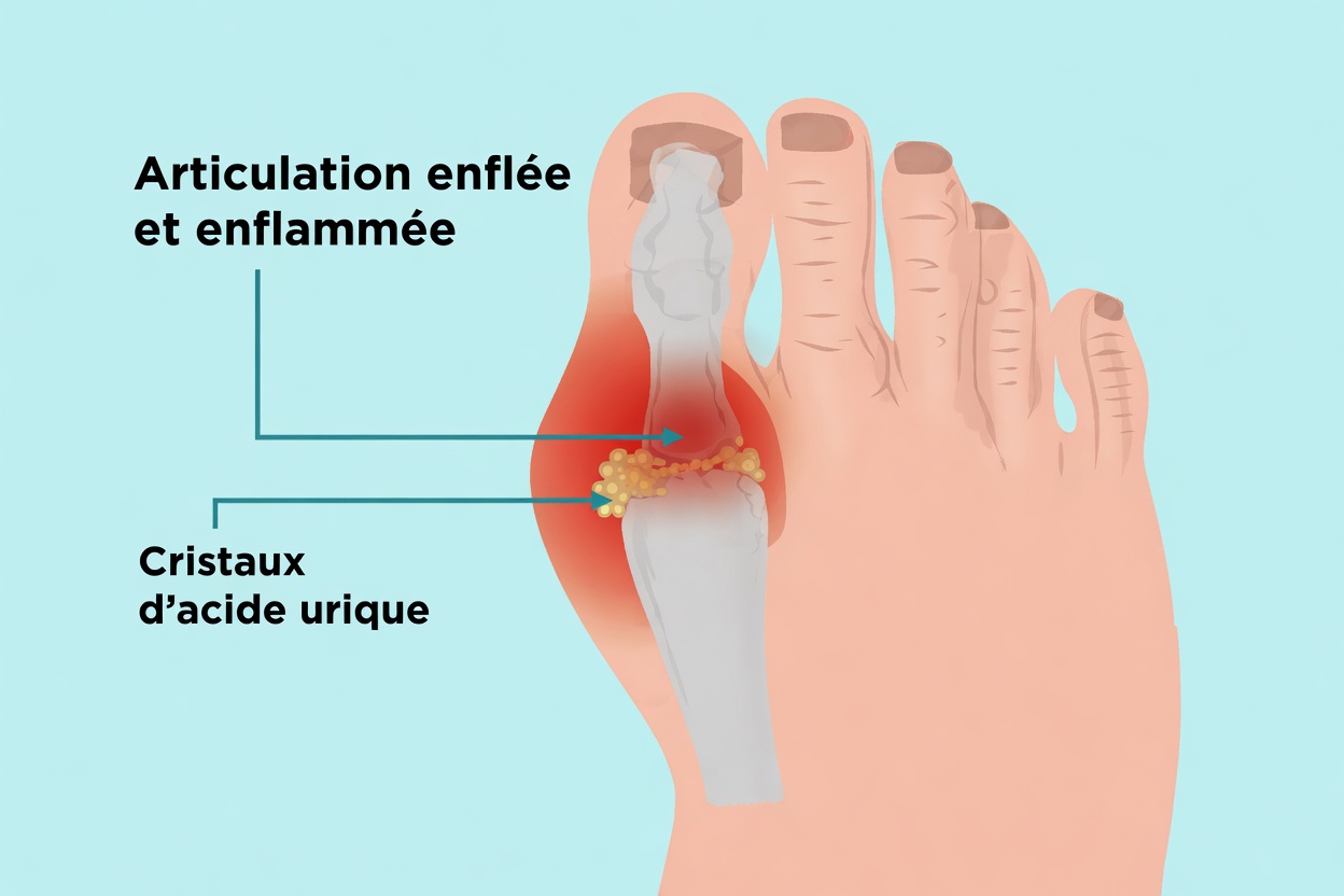 Les moyens les plus simples et les plus rapides pour aider à éliminer les cristaux d’acide urique de votre corps afin de prévenir la goutte et les douleurs articulaires