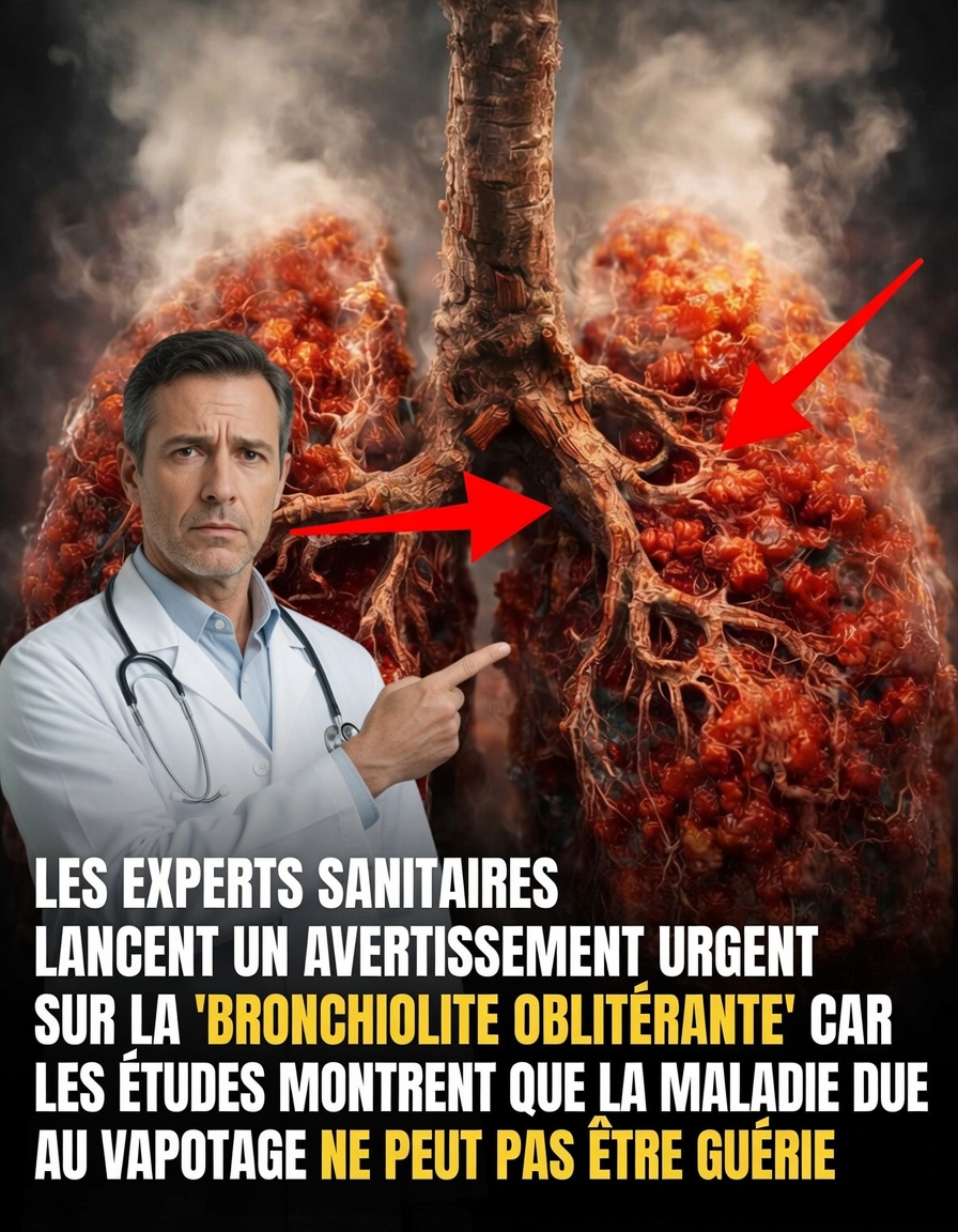 Alerte urgente : le « poumon du pop-corn » lié au vapotage provoque des dommages durables, avertissent des experts