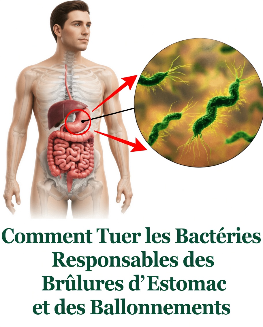 Dites adieu aux brûlures d’estomac et aux ballonnements : découvrez comment éliminer les bactéries qui les provoquent !