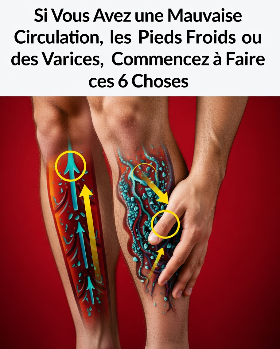 Si vous remarquez une mauvaise circulation, des pieds froids ou des varices, découvrez ces 6 habitudes quotidiennes à essayer