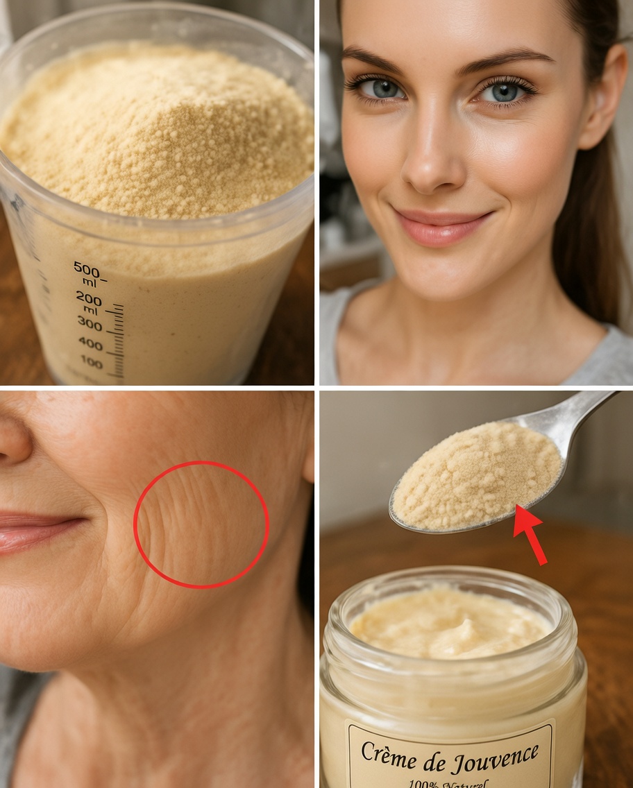 La levure et le yaourt éliminent toutes les rides en 3 minutes, même à 70 ans