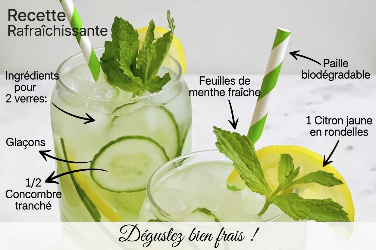 9 raisons pour lesquelles vous devriez boire du concombre, du gingembre, de la menthe, du citron et de l’eau chaque jour