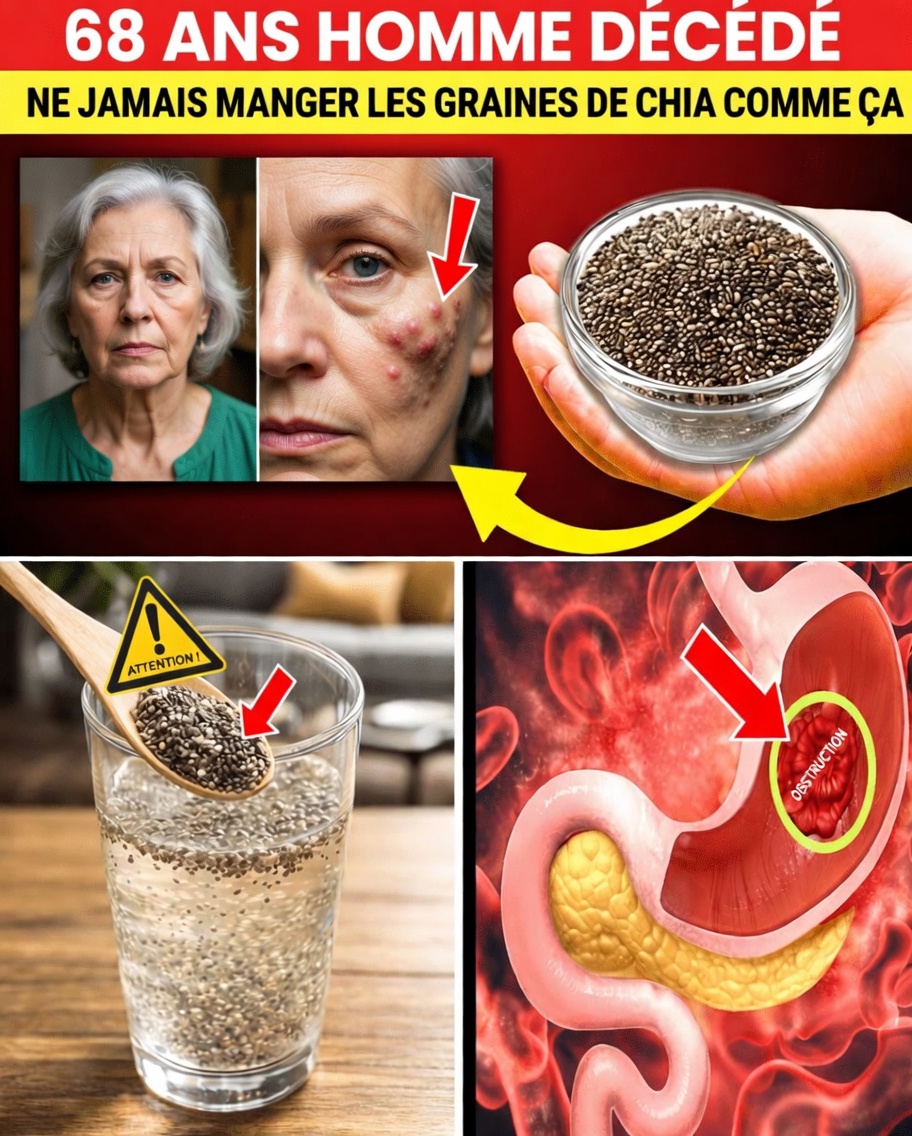 Senior, arrêtez de manger du chia ! La mauvaise façon de consommer le chia qui nuit à votre corps