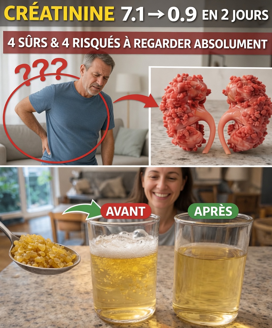 Les niveaux de créatinine sont passés de 7,1 à 0,9 en 2 jours ! 4 graisses saines pour la santé des reins et 4 graisses potentiellement risquées que vous devriez connaître.
