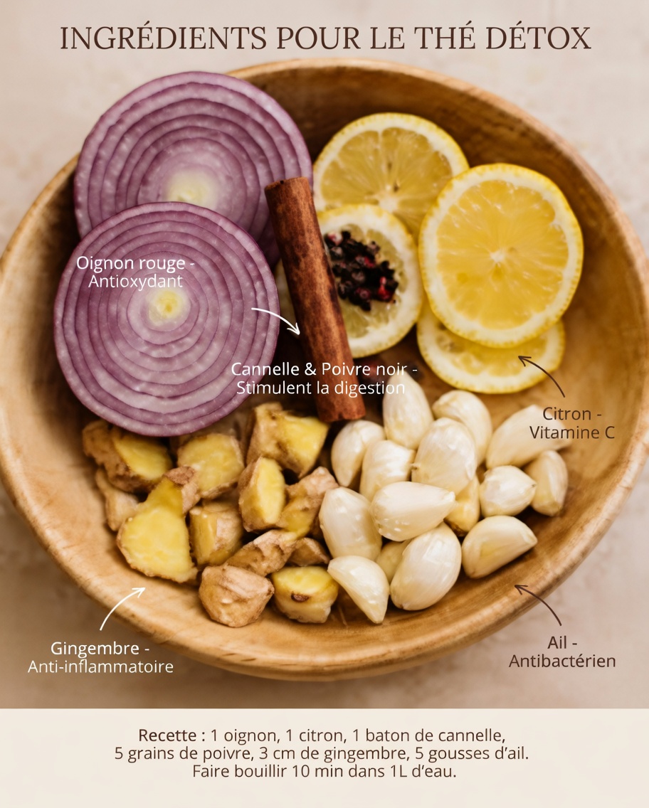 Mélange de gingembre, d’ail, d’oignon et de citron : une façon naturelle de soutenir le nettoyage des poumons et de l’organisme