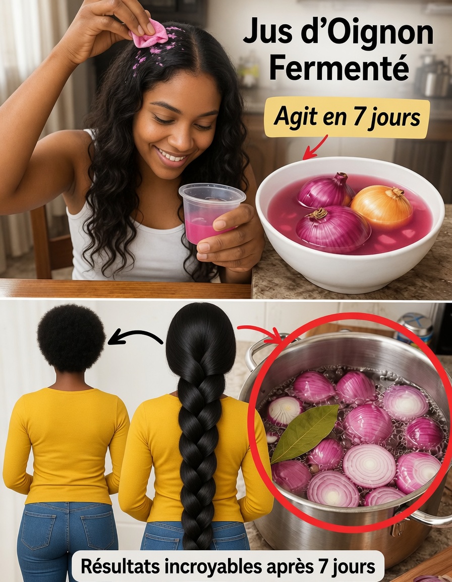 Jus d’oignon fermenté : le secret naturel pour la pousse des cheveux qui a transformé ma chevelure – plus vite, plus épaisse et plus saine en quelques semaines