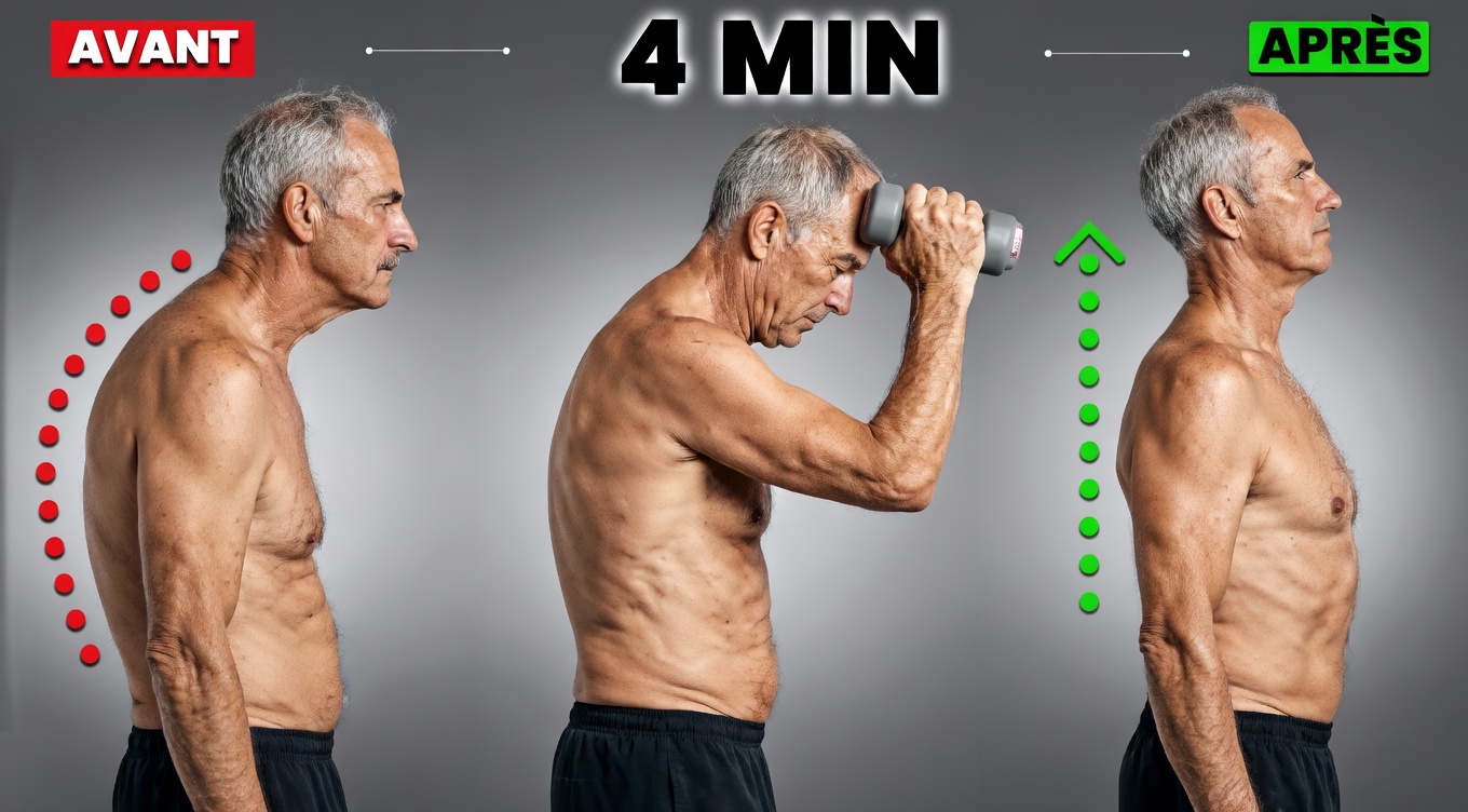 Comment soutenir en douceur l’amélioration de la posture avec une routine quotidienne de 4 minutes pour la posture de la tête en avant après 60 ans