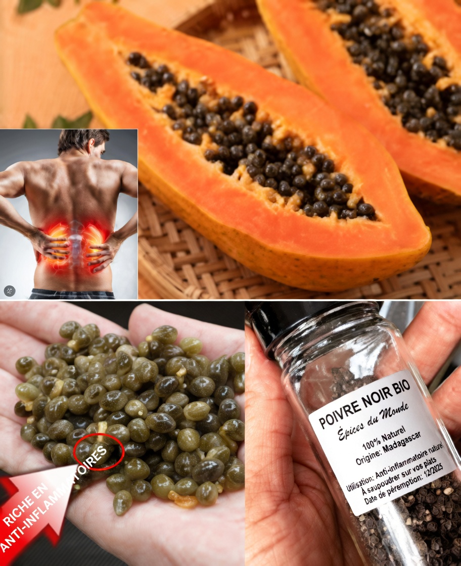 Graines de papaye pour soulager les articulations : un remède maison simple contre l’inconfort du genou, du dos et de la colonne vertébrale à essayer dès aujourd’hui