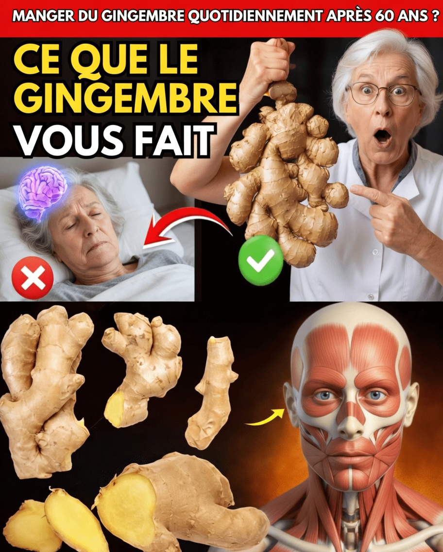Ce qui arrive vraiment à votre corps après 60 ans lorsque vous mangez du gingembre chaque matin