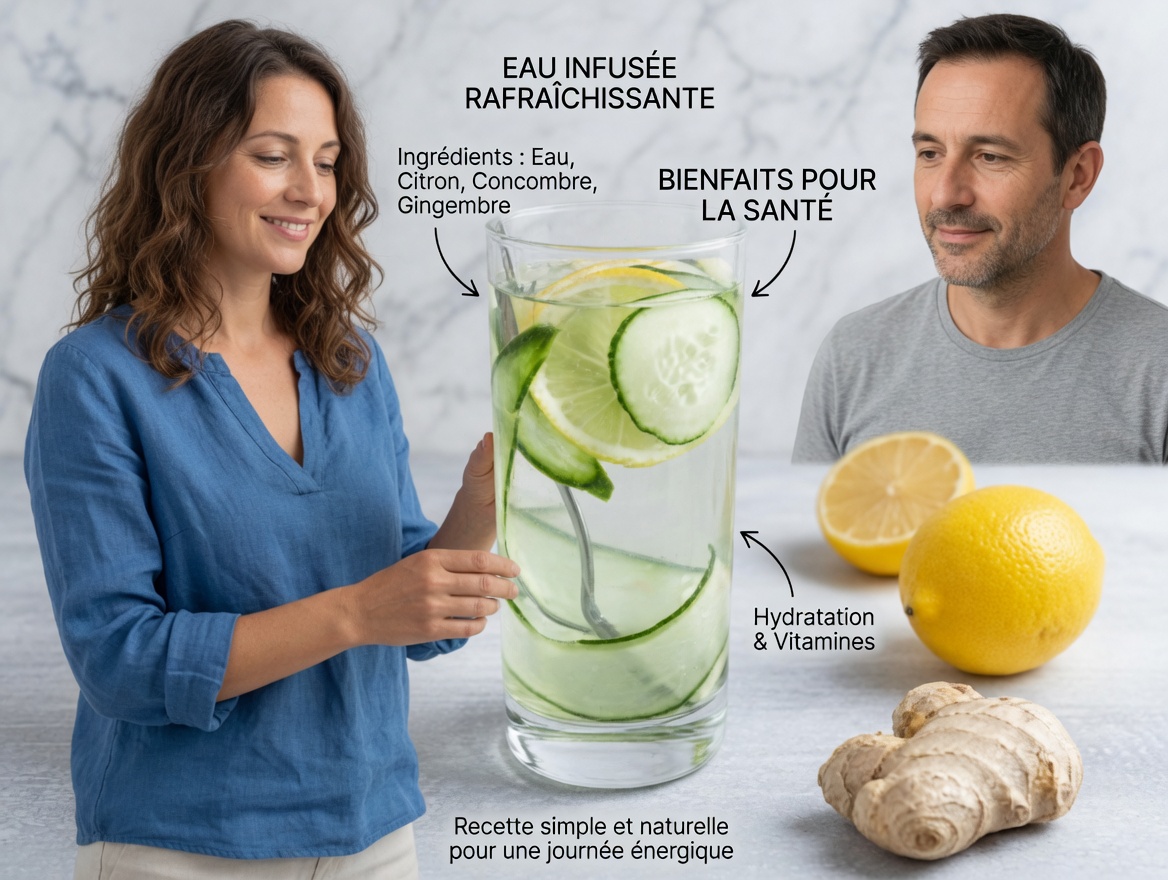 14 raisons pour lesquelles vous devriez boire chaque jour de l’eau infusée au concombre, au gingembre, à la menthe et au citron