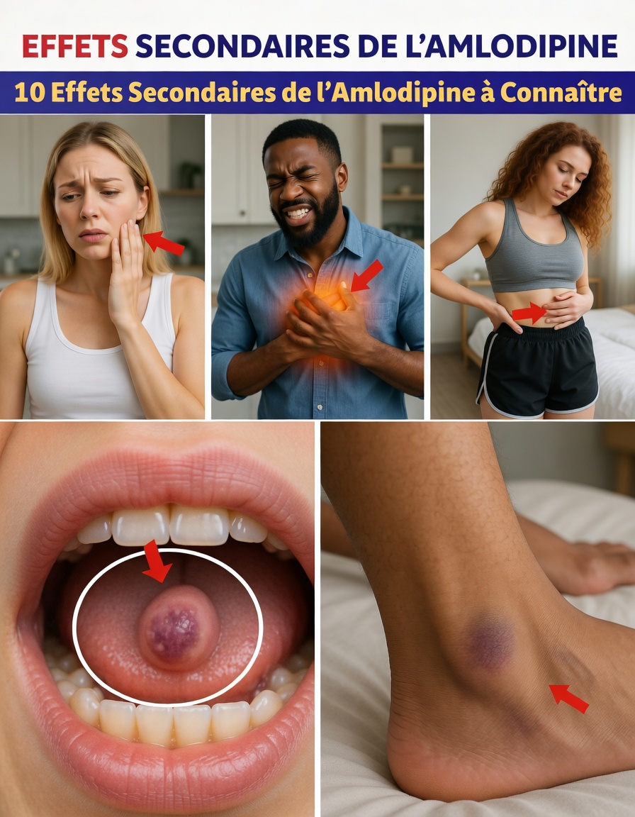10 effets secondaires cachés de l’amlodipine que votre médecin pourrait ne pas mentionner