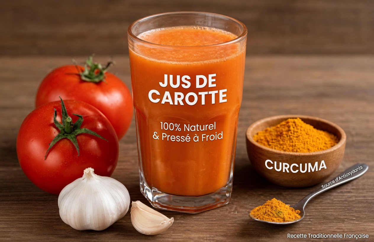 Boisson naturelle pour soutenir la santé de la prostate après 40 ans : le puissant mélange ail-tomate-curcuma