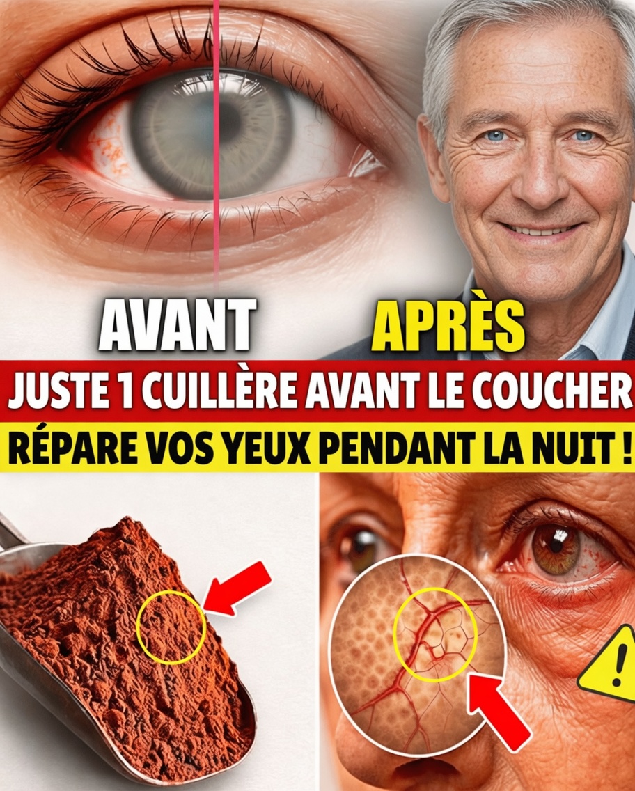 SENIORS, mangez CECI avant de dormir pour RÉPARER vos yeux et votre vision pendant le sommeil