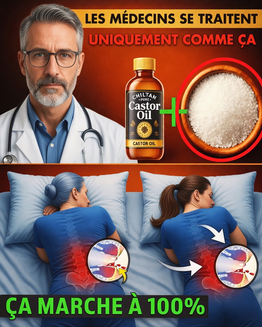 Le secret des vieux médecins : frottez de l’huile de ricin et du sel d’Epsom ici pour soulager 13 douleurs du quotidien !