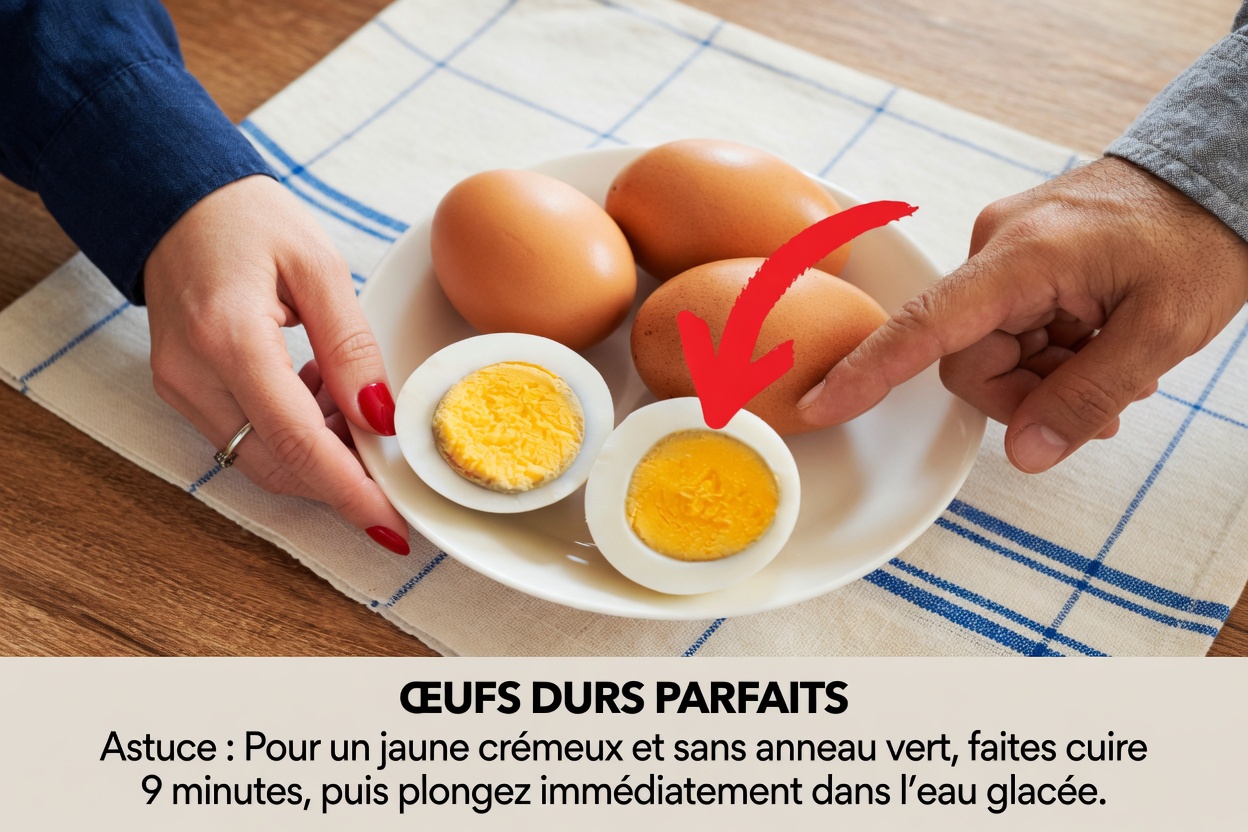 Qu’est-ce qui cause l’anneau vert autour des œufs durs ?