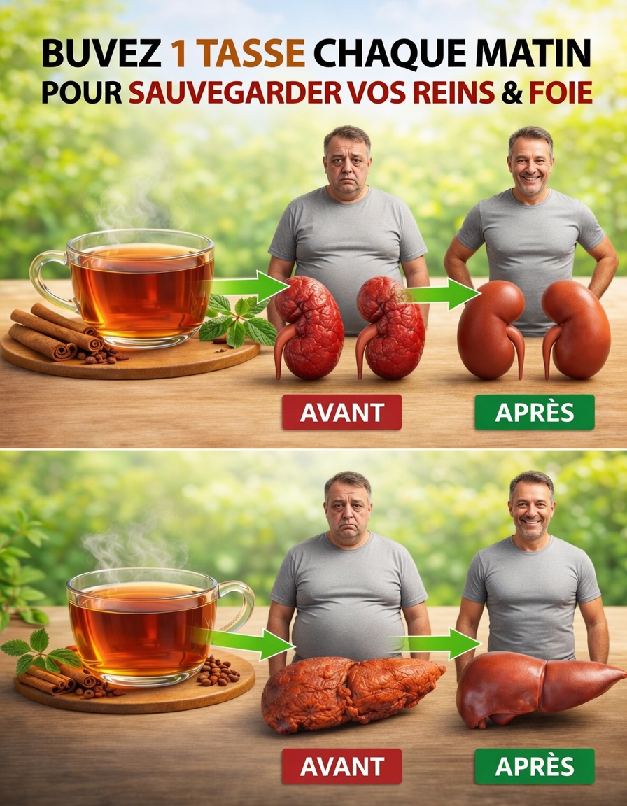 Buvez une tasse chaque matin pour préserver vos reins et votre foie