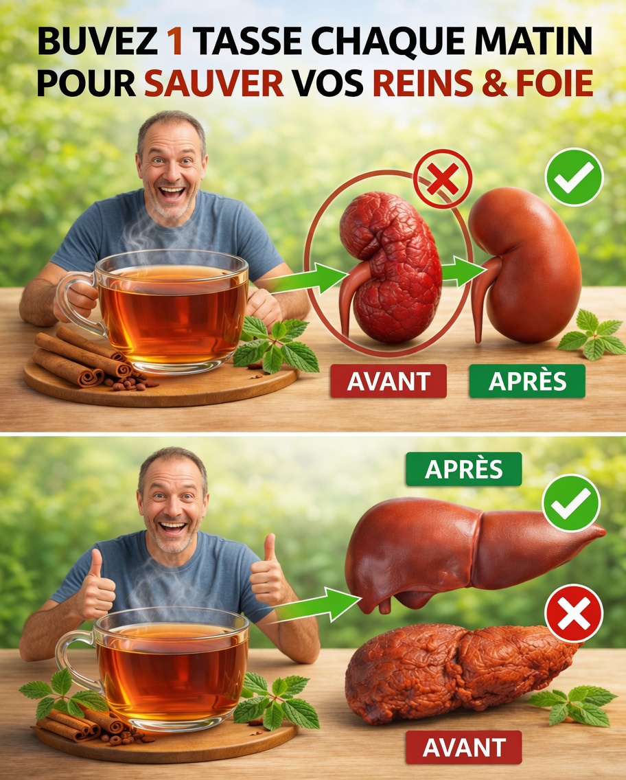 Buvez une tasse chaque matin pour préserver vos reins et votre foie