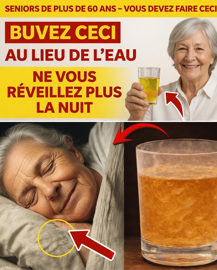 SENIORS : Vous n’arrivez pas à dormir toute la nuit ? Buvez CECI au lieu de l’eau pour un sommeil profond instantané