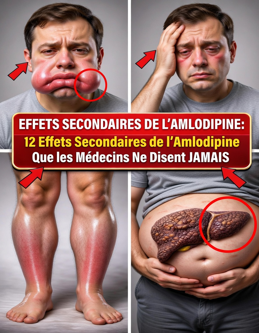 Les 12 principaux effets secondaires de l’amlodipine dont votre médecin ne vous a peut-être pas parlé