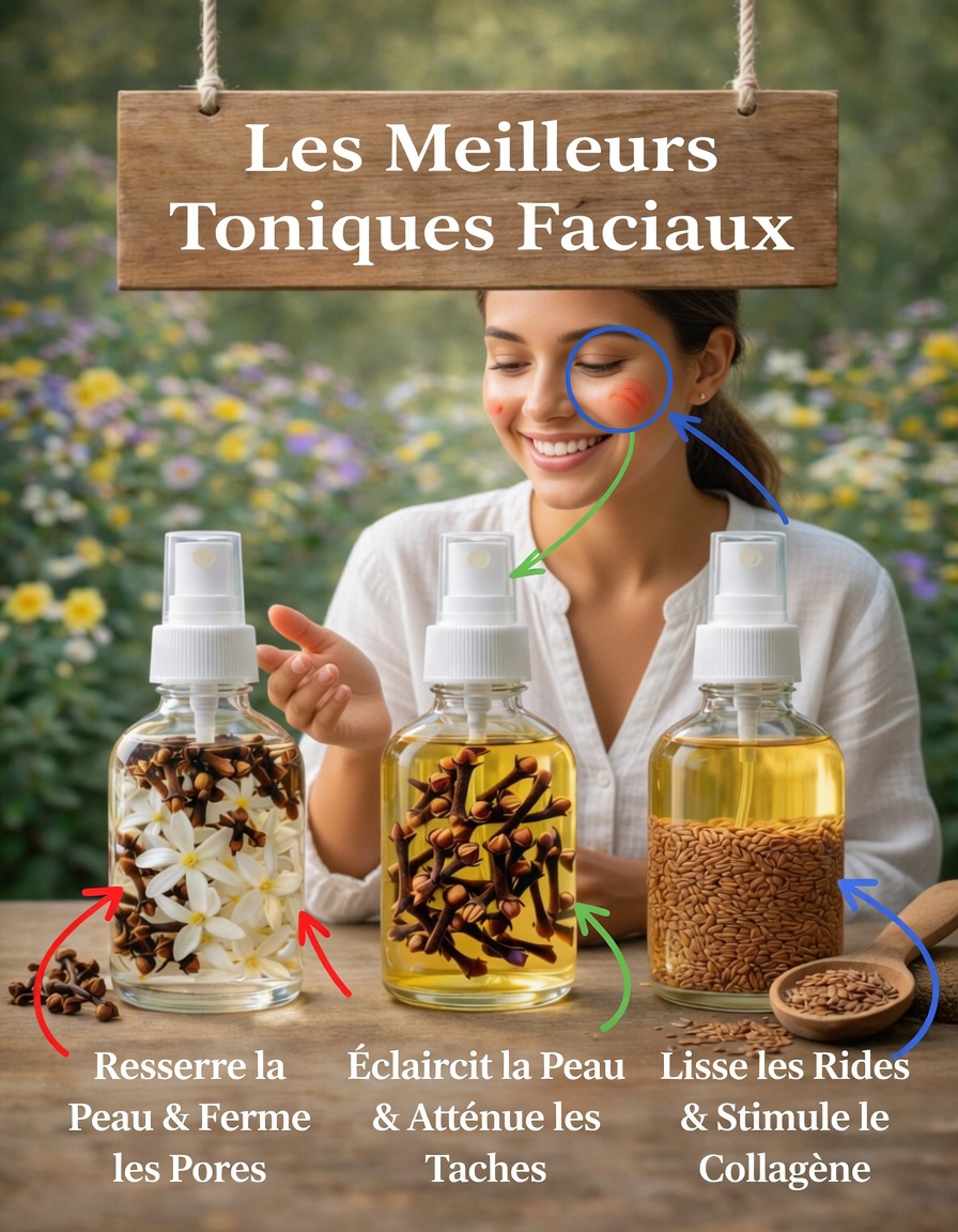 Arrêtez de gaspiller de l’argent dans des soins de la peau coûteux : 3 toniques DIY puissants que votre cuisine cache