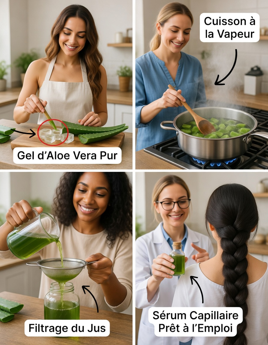 Comment fabriquer de l’huile d’aloe vera pour une pousse des cheveux plus rapide et pour réduire la chute des cheveux