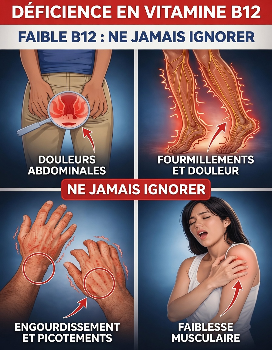 8 signes étranges que votre corps réclame de la vitamine B12 et que de nombreux seniors ont tendance à négliger