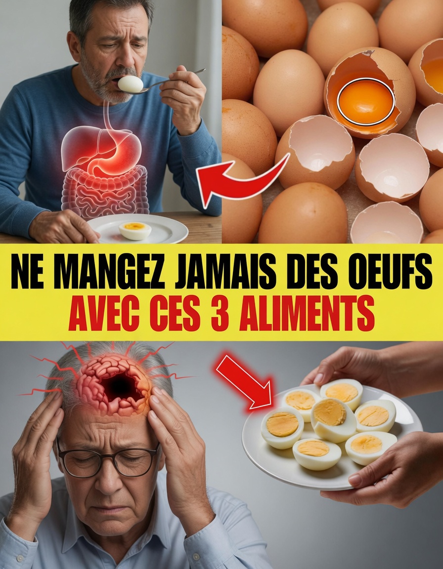 Seniors : Ne combinez pas les œufs avec ces 3 aliments – Des effets secondaires choquants à connaître après 60 ans