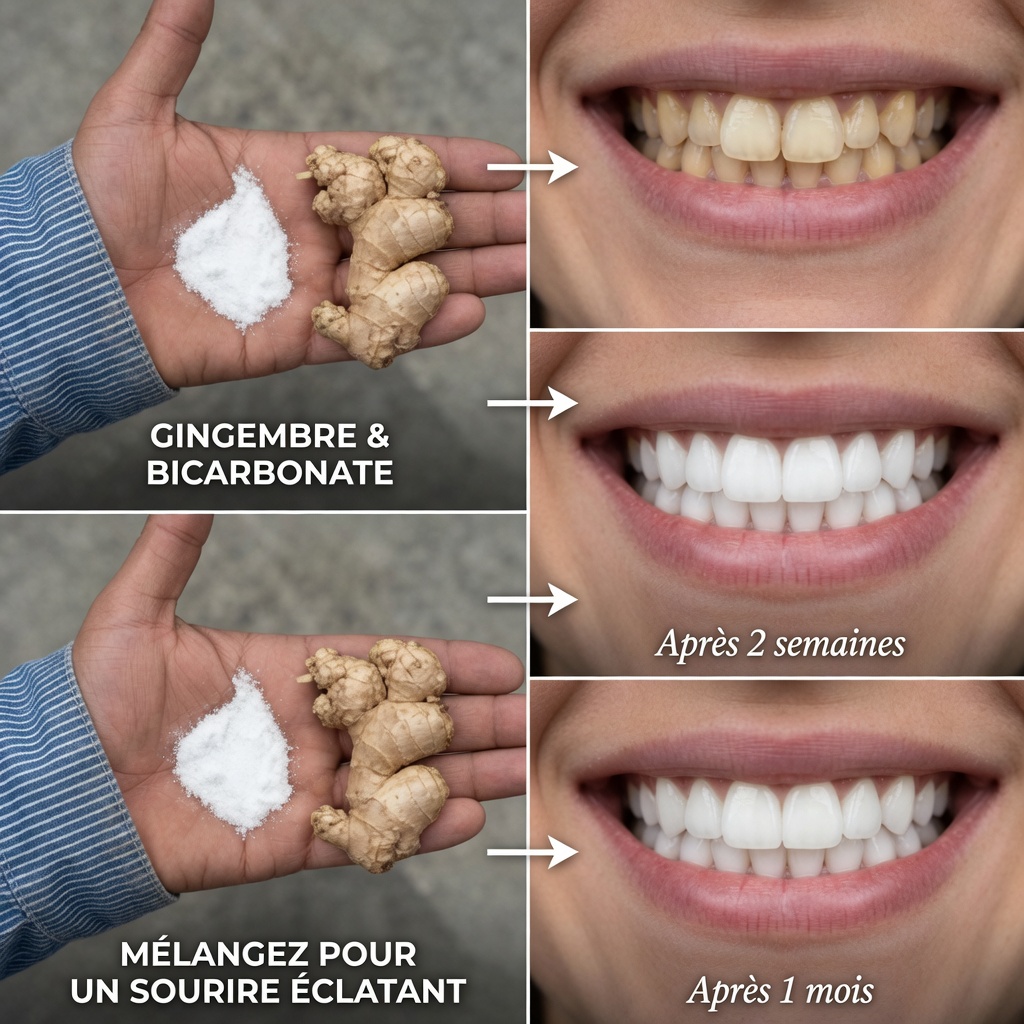 Blanchissez vos dents et rafraîchissez instantanément votre haleine grâce au pouvoir naturel du gingembre et du bicarbonate de soude