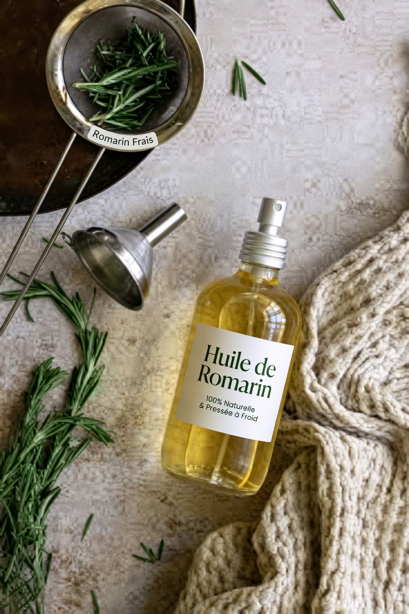 Eau de romarin pour les cheveux : votre rituel quotidien simple pour un cuir chevelu plus frais et une chevelure à l’apparence plus dense