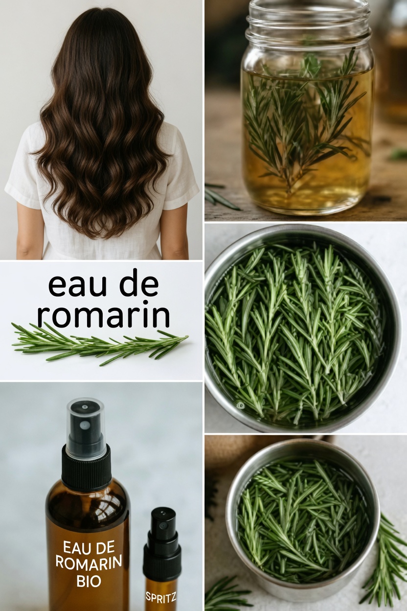 Eau de romarin pour les cheveux : votre rituel quotidien simple pour un cuir chevelu plus frais et une chevelure à l’apparence plus dense