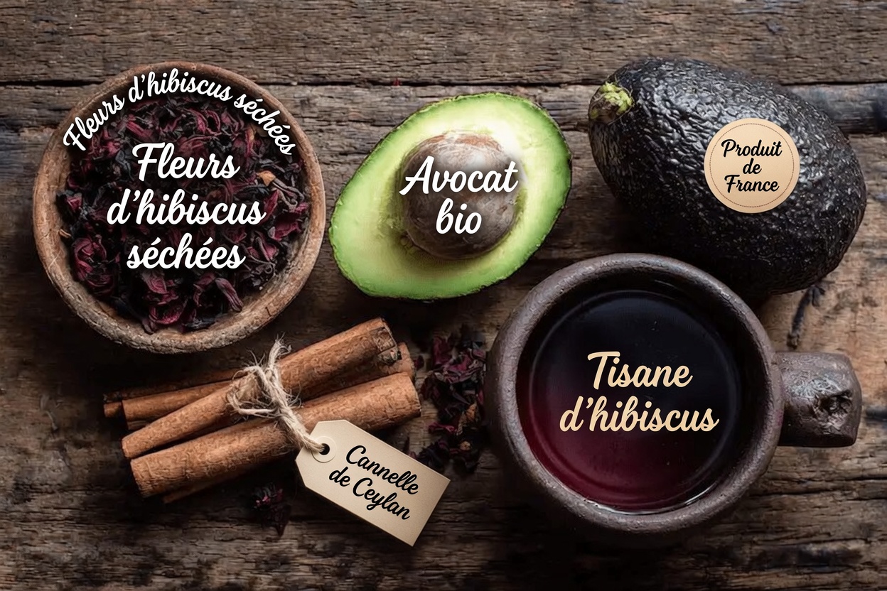 Infusion de graines d’hibiscus et d’avocat : recette facile de tisane maison à préparer chez vous