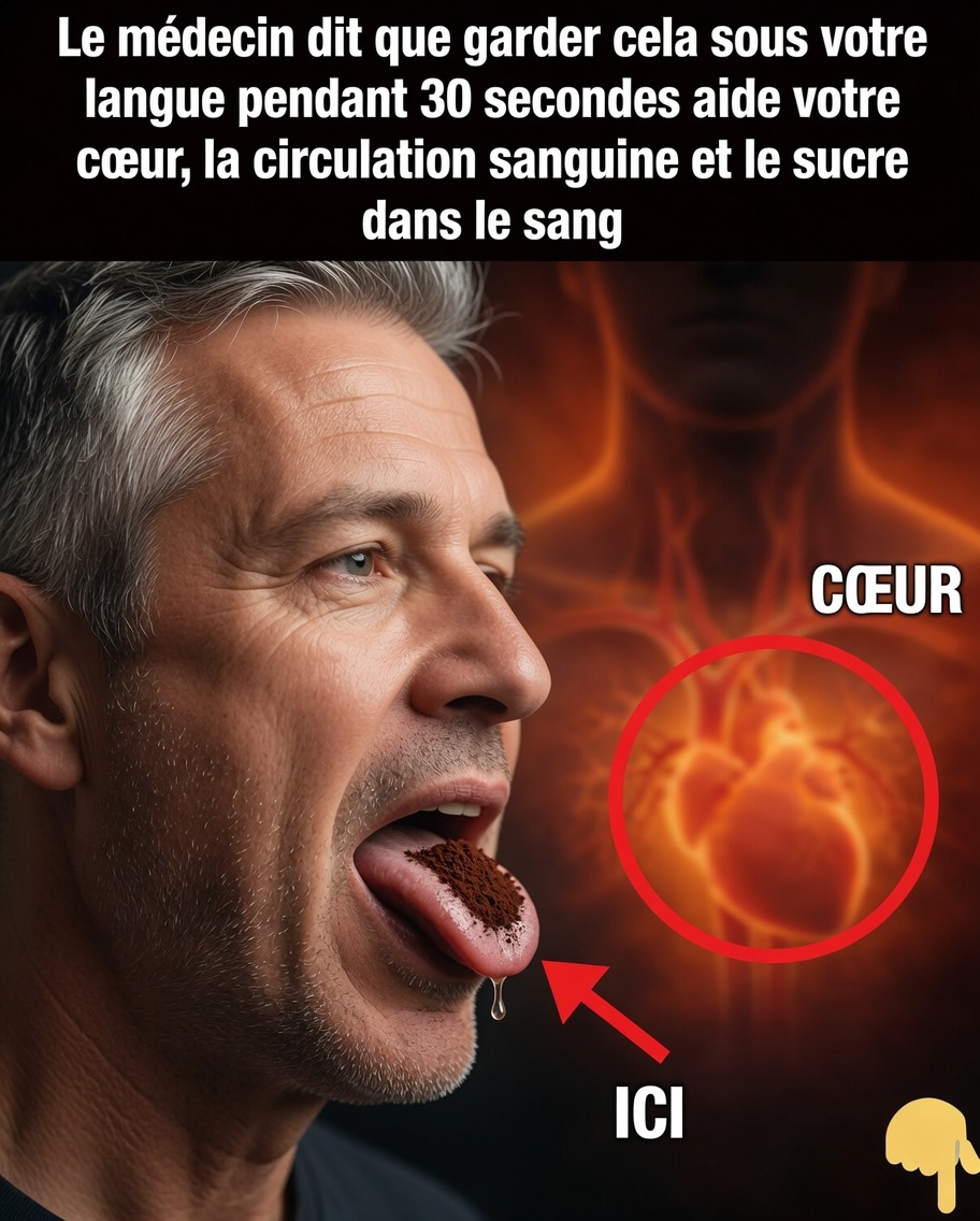 Un médecin affirme que garder ceci sous la langue pendant 30 secondes aide votre cœur, la circulation sanguine et la glycémie