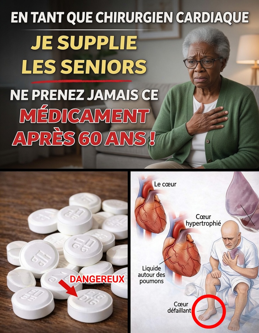 En tant que chirurgien cardiaque, je vous mets en garde : cette pilule courante affaiblit le cœur des seniors !