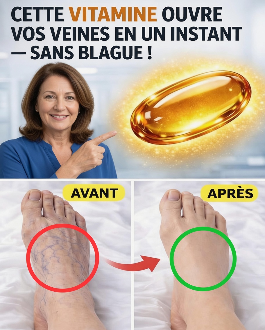 Soyez émerveillé par cette vitamine qui peut améliorer la circulation sanguine dans les jambes et aider à protéger contre les caillots !
