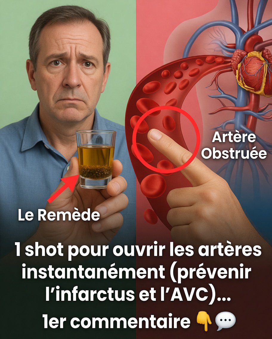 1 injection aide instantanément les artères, prévenant la crise cardiaque et l’AVC