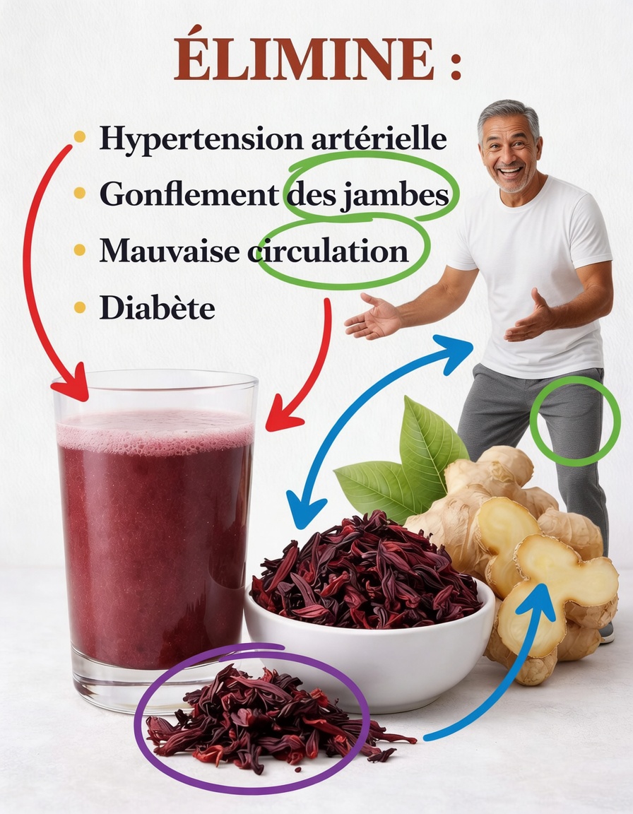 Gingembre, feuilles de laurier et hibiscus : une boisson aux herbes rafraîchissante pour le bien-être au quotidien