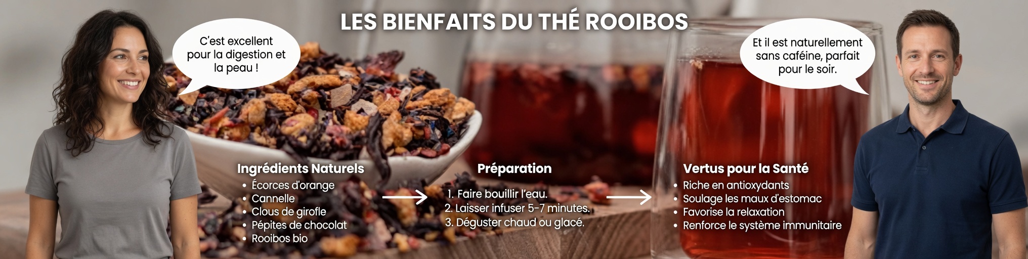 Gingembre, feuilles de laurier et hibiscus : une boisson aux herbes rafraîchissante pour le bien-être au quotidien