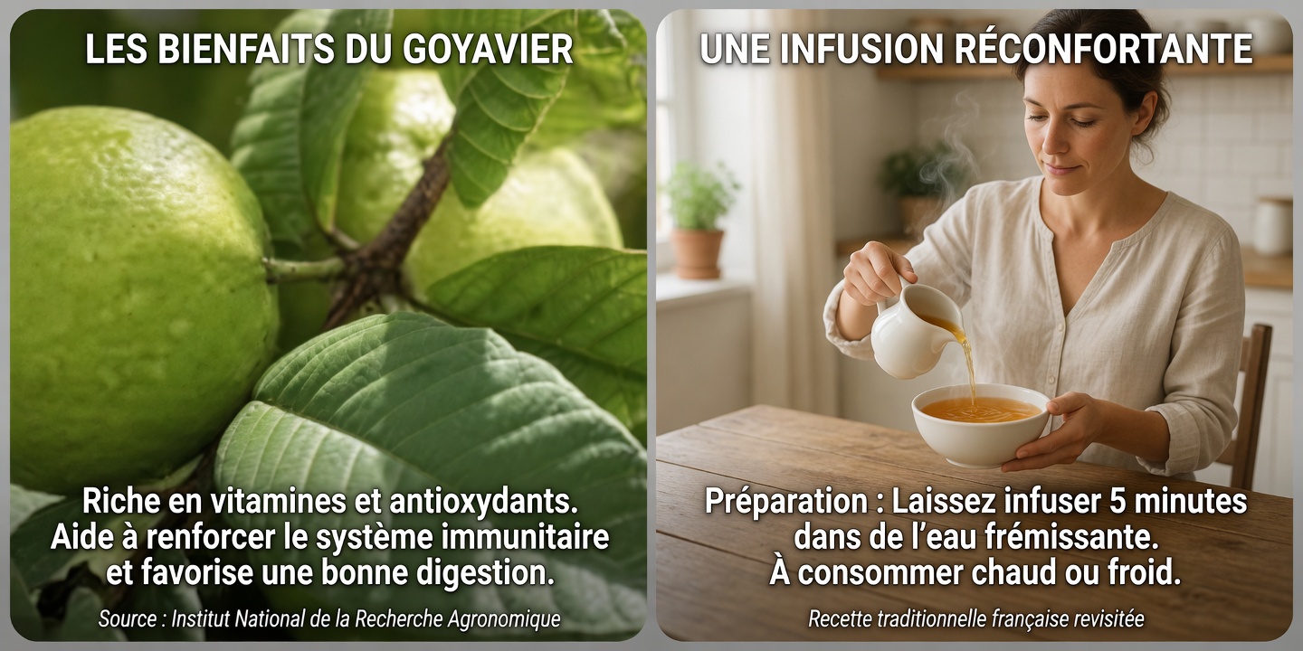 Découvrez l’infusion naturelle aux herbes à base d’origan poleo, de feuilles de laurier et de feuilles de goyavier pour un soutien quotidien du bien-être