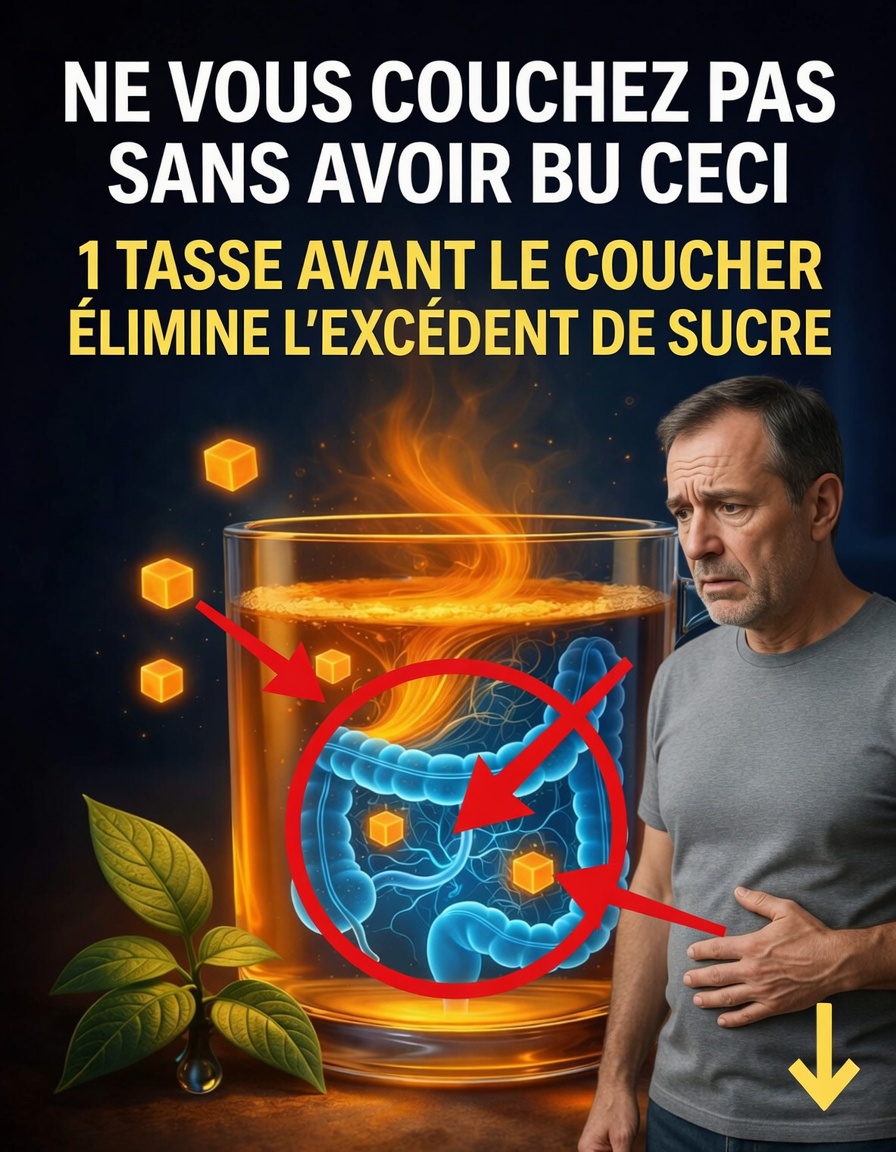 Ne vous endormez pas sans prendre ceci — 1 tasse avant le coucher élimine l’excès de sucre
