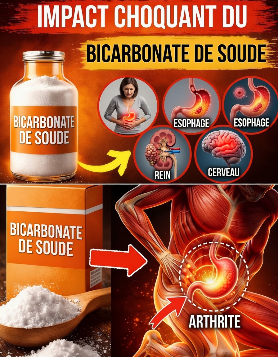Que pourrait-il arriver à votre corps si vous buvez de l’eau au bicarbonate de soude le soir pendant deux semaines ?