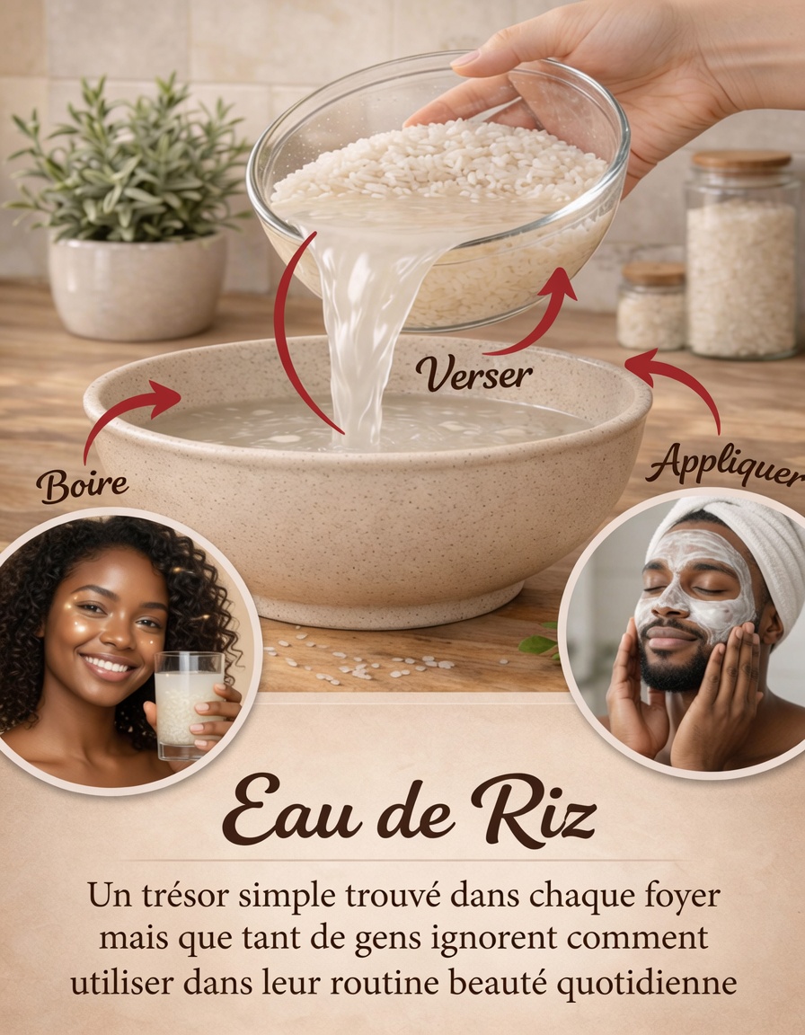L’eau de riz, c’est comme de l’or à la maison… mais très peu de gens savent comment l’utiliser