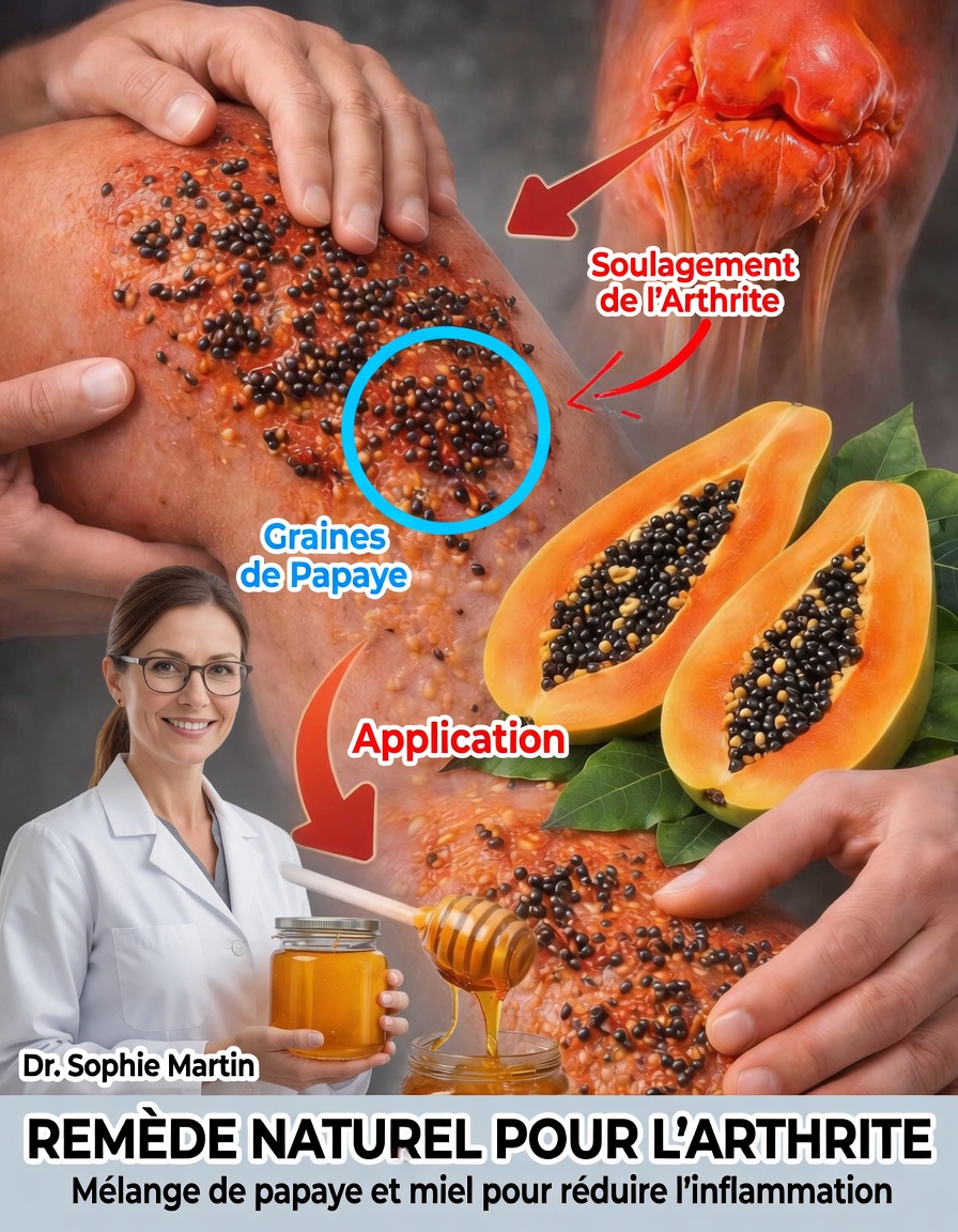 Graines de papaye pour soulager les articulations : un remède maison simple pour favoriser le confort des genoux, du dos et de la colonne vertébrale