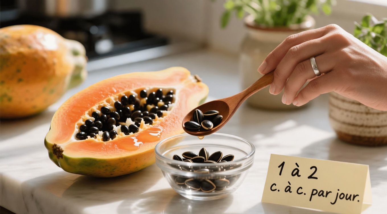 Graines de papaye pour soulager les articulations : un remède maison simple pour favoriser le confort des genoux, du dos et de la colonne vertébrale