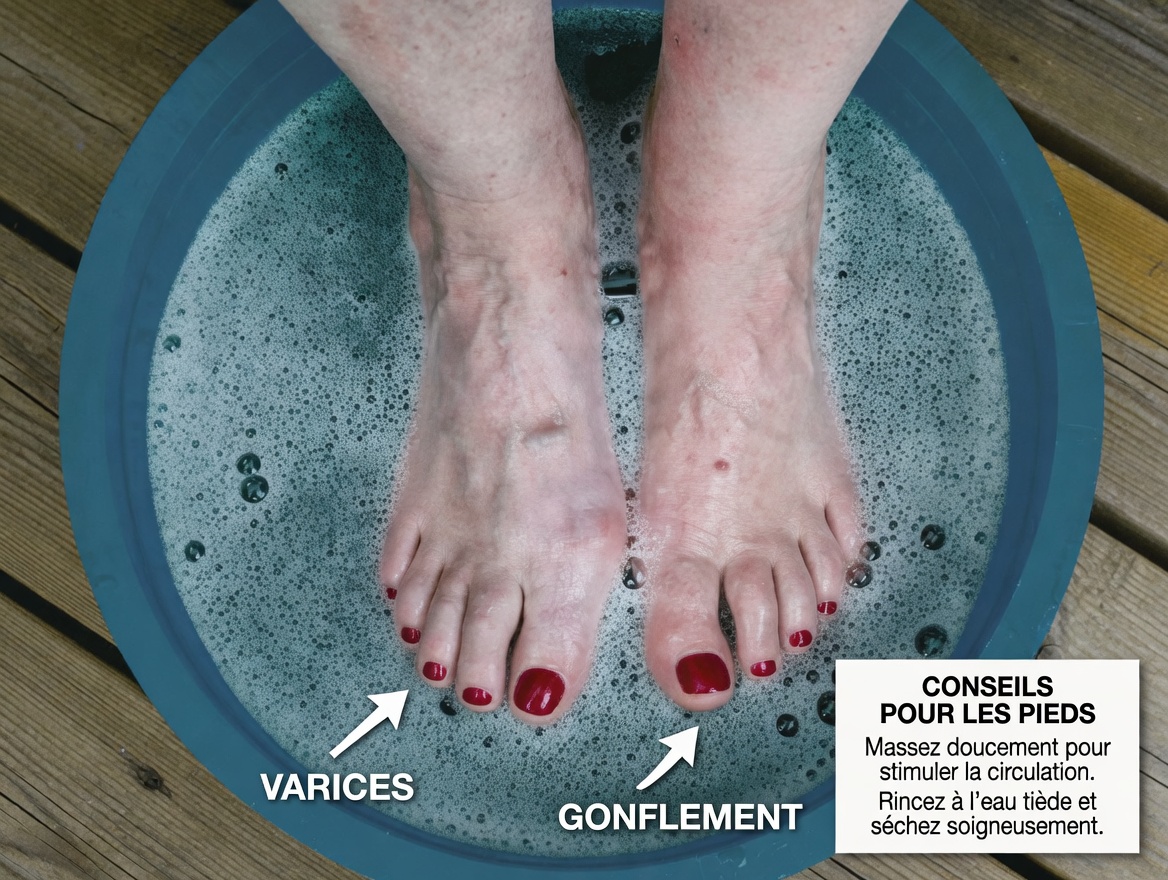 Dites adieu aux crampes, picotements, douleurs et gonflements des pieds : le simple bain de pieds du soir qui pourrait apporter un soulagement