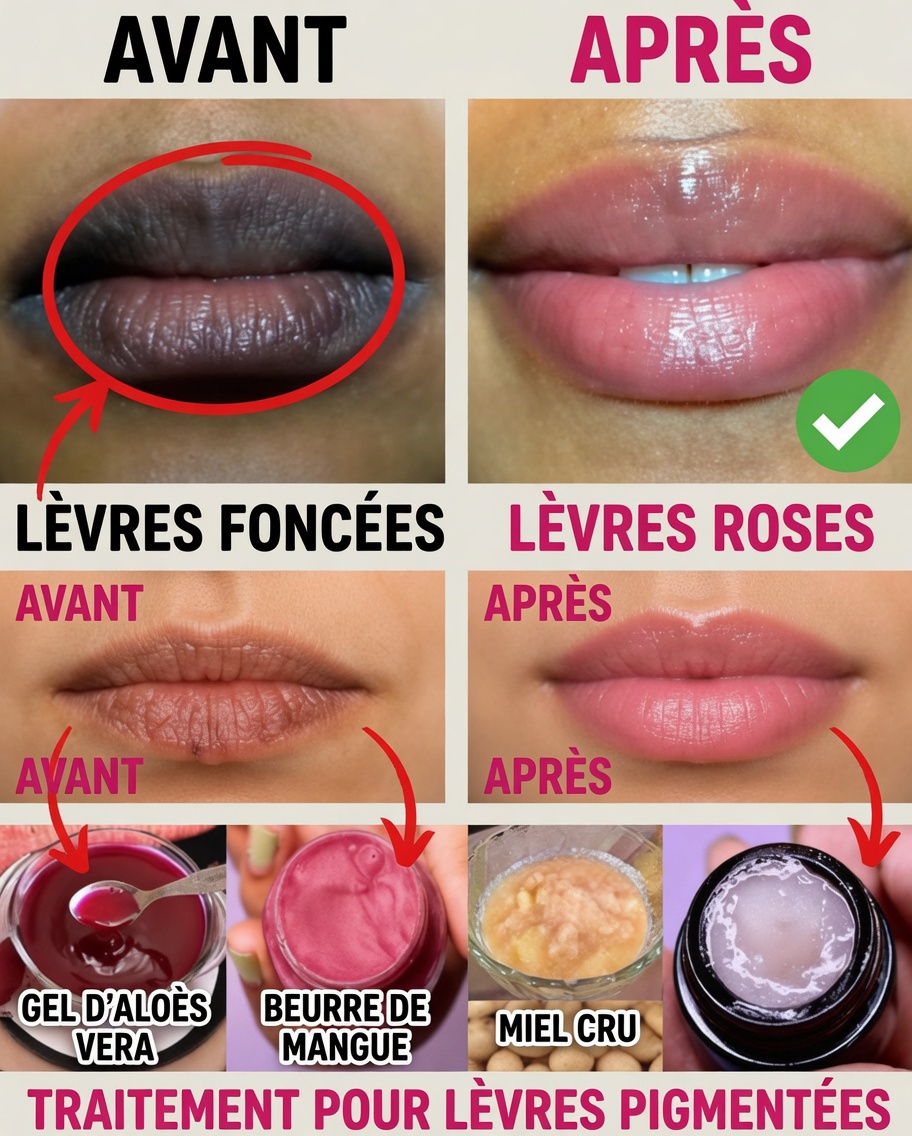 Éclaircissez et rosissez des lèvres foncées en 3 jours naturellement : vos lèvres seront douces, pulpeuses et rosées avec seulement 2 ingrédients simples