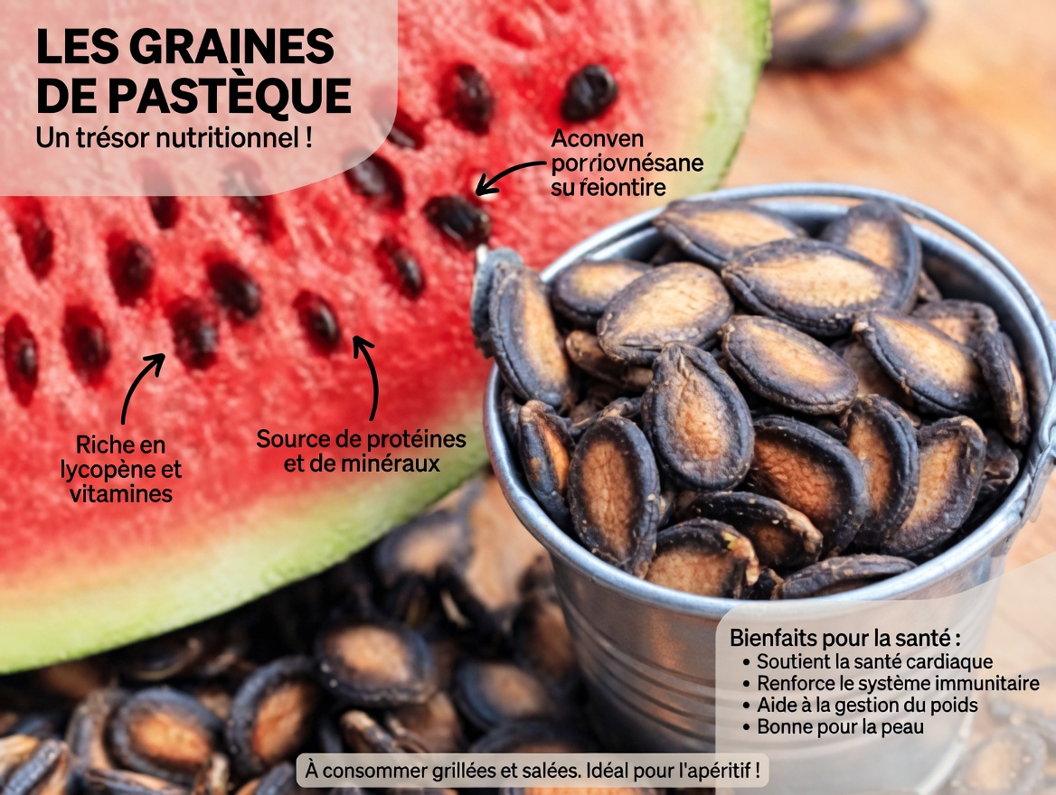 Graines de pastèque : bienfaits surprenants et comment les utiliser (surtout bouillies)