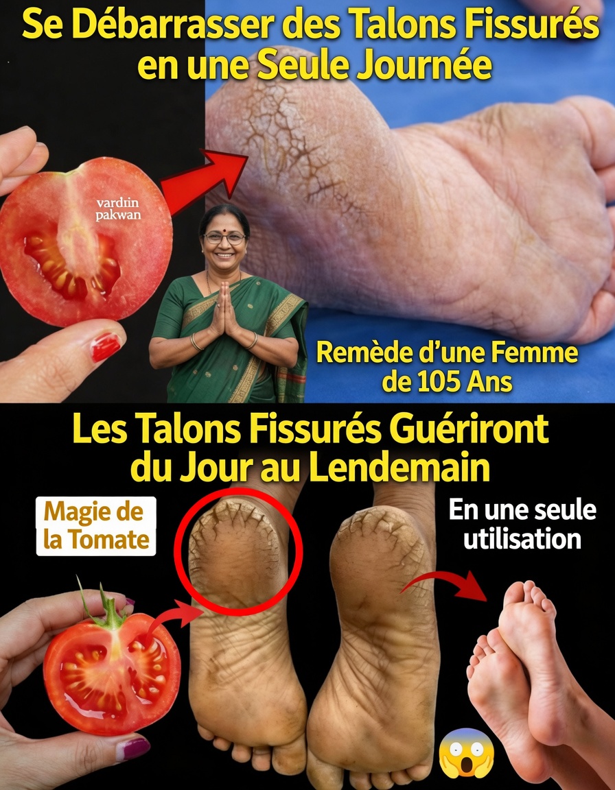 Comment adoucir et guérir naturellement les talons crevassés avec des tomates – le remède de cuisine du soir au lendemain qui offre rapidement des pieds plus lisses