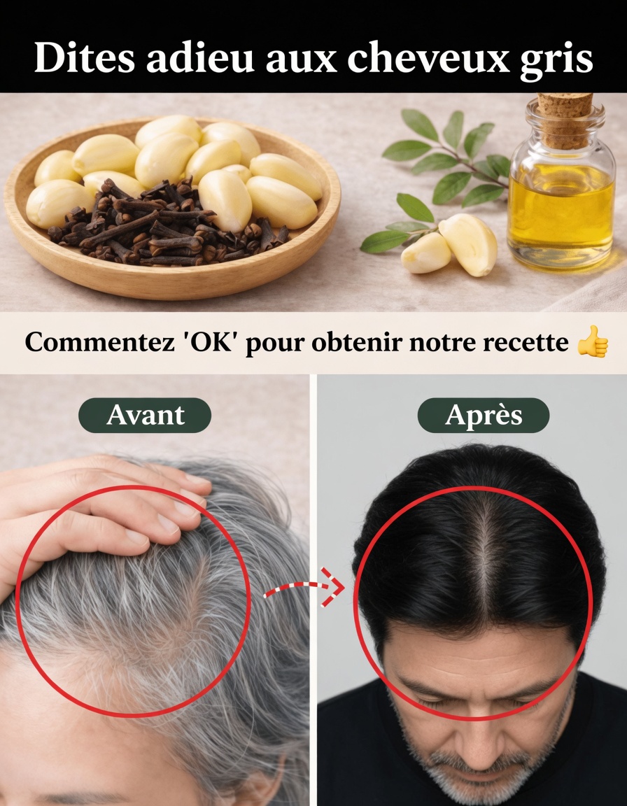Dites adieu aux cheveux gris grâce à l’ail et aux clous de girofle : un puissant remède naturel