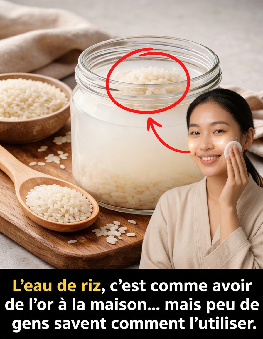 L’eau de riz, c’est comme avoir de l’or à la maison… mais peu de gens savent comment l’utiliser