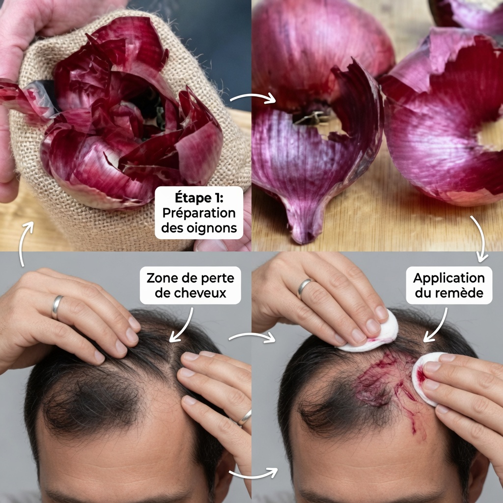 Comment améliorer naturellement la couleur des cheveux gris avec des pelures d’oignon : un guide doux à domicile pour des résultats subtils
